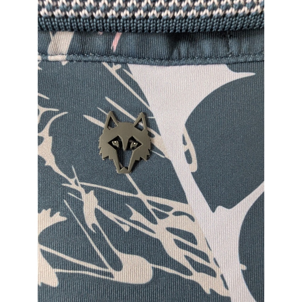 Greyson Polo Mens Medium Navy Pink Antler Bird Print Performance Golf Shirt M - Picture 5 of 9